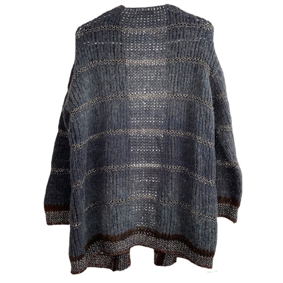 𝅺dixie Made in Italy Knitted Wool Cashmere Mix Cardigan size M - Picture 3 of 4